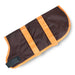 Jeffers Waterproof Breathe - Comfort 600D Ripstop Dog Blanket, 200 Gram - I2K1 - Dark Chocolate with Orange - 20" - 26