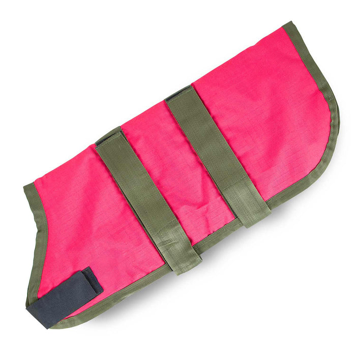 Jeffers Waterproof Breathe - Comfort 600D Ripstop Dog Blanket, 200 Gram - I2K4 - Rose with Brown - 20" - 32