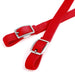 Jeffers Western Nylon Horse Bridle with 6' Split Reins Set - SS17 - Red - 5