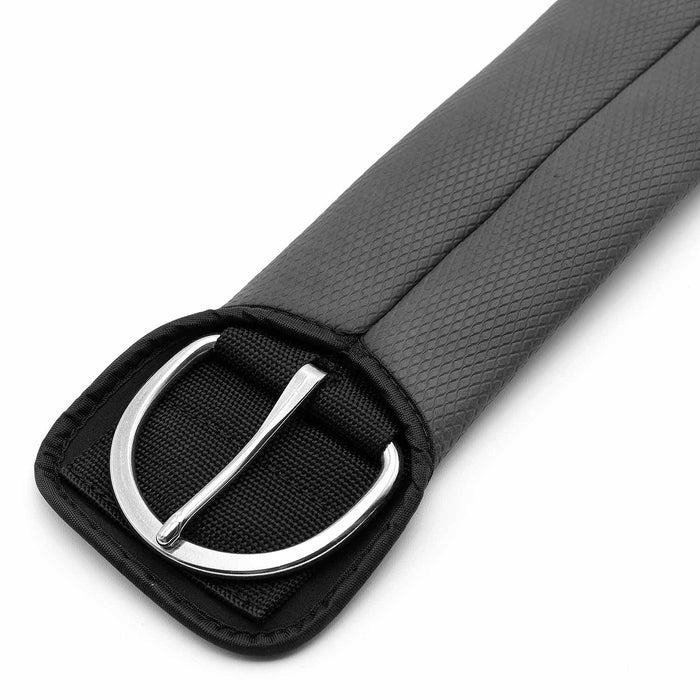 Jeffers Western PVC Sleeve Straight Cinch with Stainless Steel Hardware, Black - IACF - 28" - Straight Cinch - Black - 2