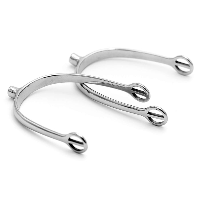 Jeffers Women’s English Spurs – Prince of Wales, Tom Thumb & Blunt End Styles - A8BC - Stainless Steel Tom Thumb Spurs - Pair - 2 ct - 10