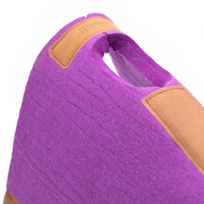 Jeffers WoolLuxe 100% Wool Felt Equine Saddle Pad – Cushioned, Breathable, and Shock - Absorbing - JEF13D - Purple - 30" x 30" - 3/4" - 31