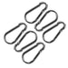 Jeffers Zinc - Plated Steel Bucket Hook Spring Snap - IAZ1-6 - 5/16" x 3 - 1/8" - 6 Pack - 4