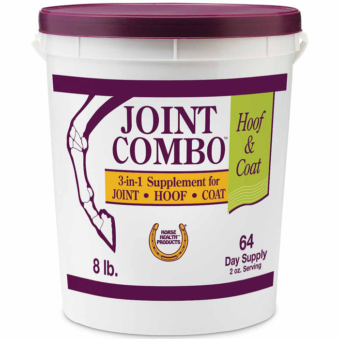 Joint Combo Hoof & Coat Supplement for Horses - FAJ9 - 8 lb (64 servings) - Cinnamon Apple - 1