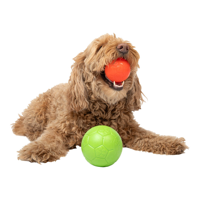 Jolly Soccer Ball for Dogs – Durable, Floating, Puncture - Resistant, Fetch Toy, Made in USA - H7UA - Orange - 3" Mini - Vanilla - 9