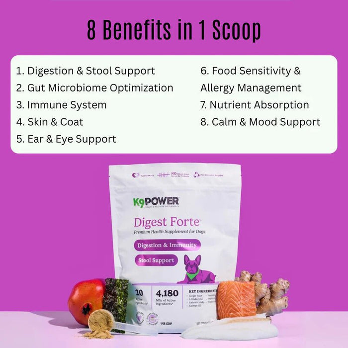 K9 Power Digest Forte Digestion & Immune Formula for Dogs - OG11 - 2