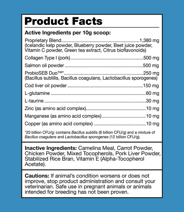 K9 Power Show Stopper Skin & Coat Supplement for Dogs - OGK5 - 1 lb - 4