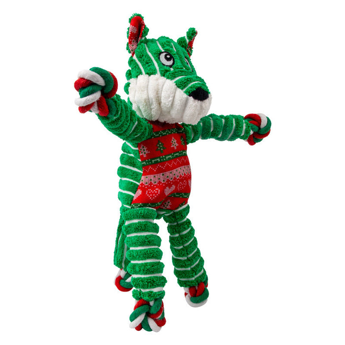 Holiday Floppy Knots Fox Sm/Md Color Green