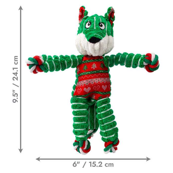 Holiday Floppy Knots Fox Sm/Md Color Green