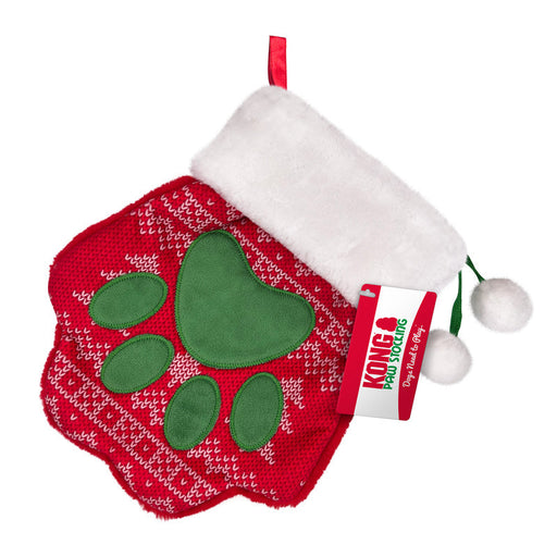 Holiday Stocking Paw Lg Color Red