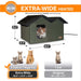 K&H Extra Wide Heated Outdoor Cat House – Insulated Kitty Shelter with Removable Heated Pad for Multiple Cats - Jeffers - Home Goods & Gifts > Seasonal Holiday Decor