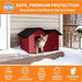 K&H Extra Wide Heated Outdoor Cat House – Insulated Kitty Shelter with Removable Heated Pad for Multiple Cats - Jeffers - Home Goods & Gifts > Seasonal Holiday Decor