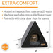 K&H Heated A - Frame Cat Shelter – Indoor/Outdoor, Weatherproof, Thermostatically Controlled Heated Kitty House for Feral & Small Cats - Jeffers - Home Goods & Gifts > Seasonal Holiday Decor