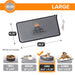 K&H Pet Bed Warmer – Indoor Heated Pad for Cats & Dogs, Thermostatically Controlled, Energy - Efficient, Safe for Arthritis & Comfort - PCVC - Grey - Large (24.5" x 11.75") 13W - 15