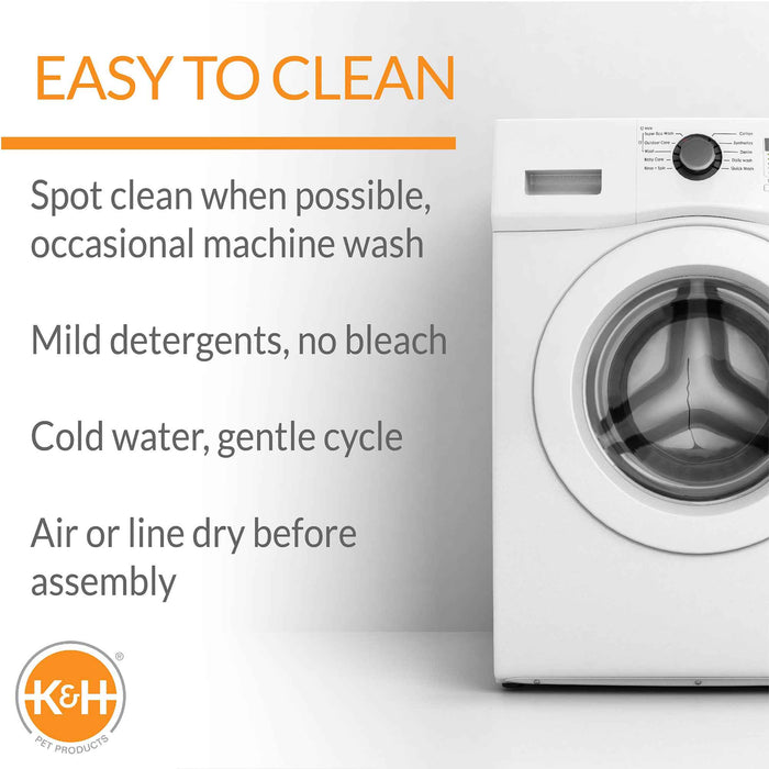 K&H Pet Products Bucket Booster Pet Seat, Rectangle, Knockdown - PCFP - Gray/Oatmeal - Small - 40