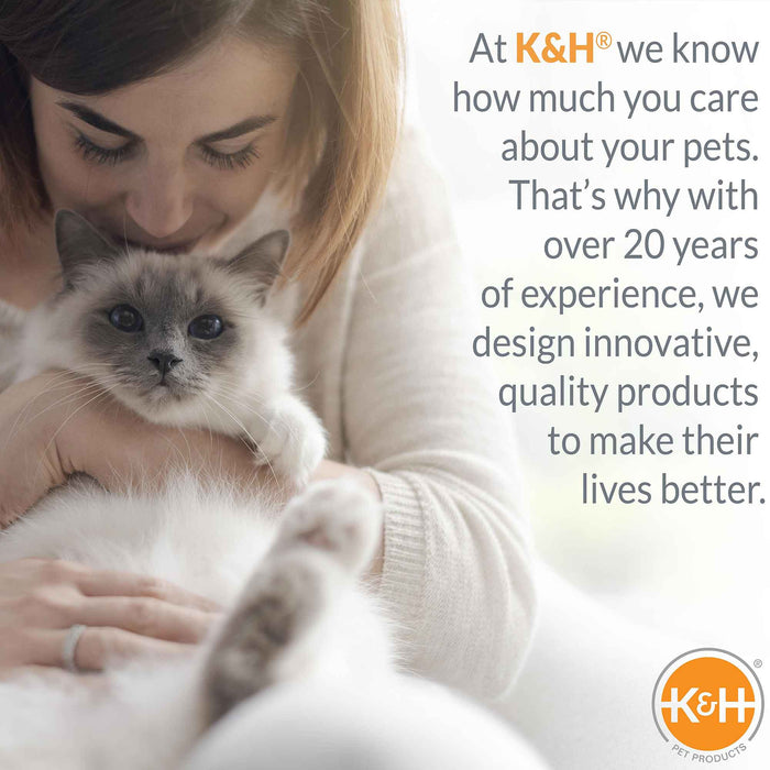 K&H Pet Products Deluxe Kitty Sill with Removable Bolster - PCFS - Tan/Leopard - 14" X 24" - 14