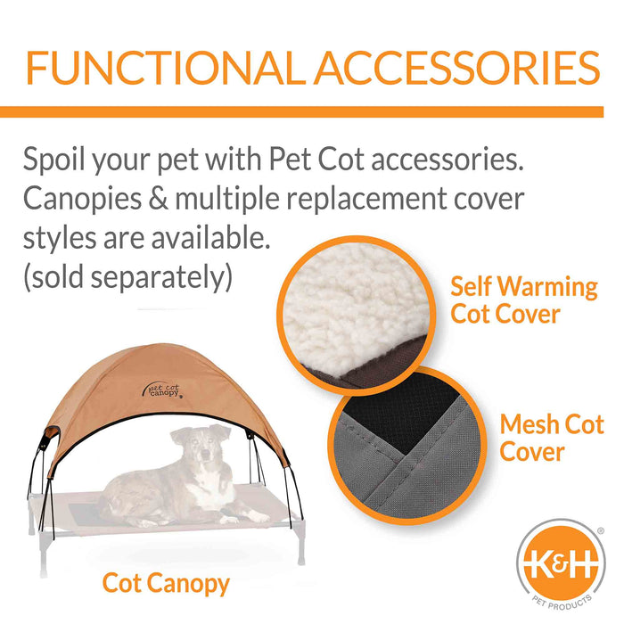 K&H Pet Products Original Pet Cot Elevated Dog Bed, Realtree Edge - PCGF - Camo/Black - Large - 6