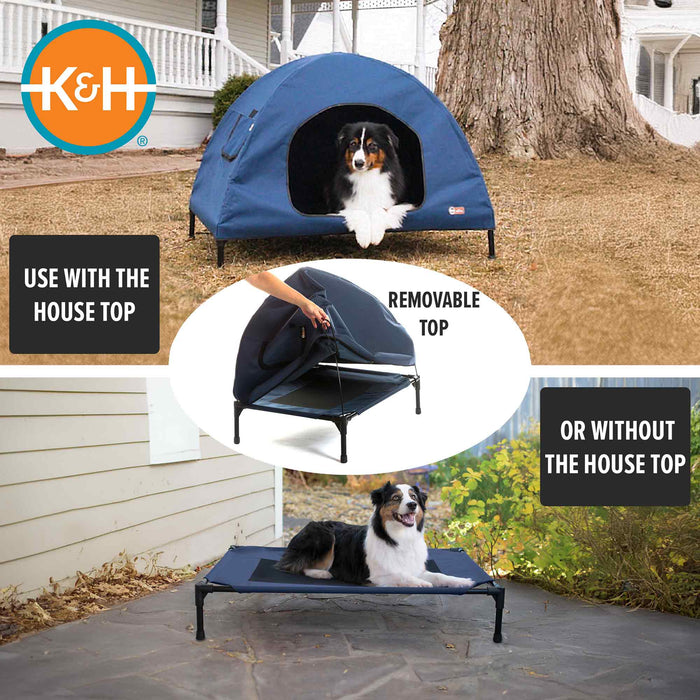K&H Pet Products Original Pet Cot House - PCGK - Navy Blue - Medium - 19