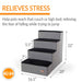K&H Pet Products - Pet Stair Steps with Storage - PCGT - Gray/Black - 4 Stair - 9