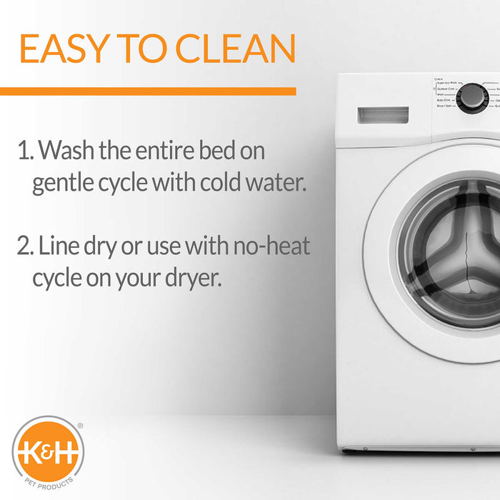 K&H Pet Products Self - Warming Lounge Sleeper Pet Bed, Sage/Tan, Small, 16" X 20" - PCGV - Sage/Tan - Small - 4