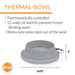 K&H Thermal - Bowl Outdoor Heated Cat & Dog Water Bowl, 32 oz – Non - Freezing, BPA - Free, Energy - Efficient - Jeffers - Animal & Pet Supplies > Pet Bowls, Feeders & Waterers