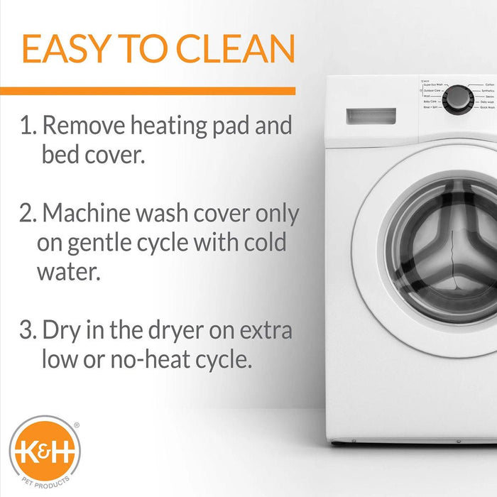 K&H Thermo - Kitty Fashion Splash Heated Cat Bed – Orthopedic, Energy - Efficient, Plush Indoor Cat Bed, Machine Washable - Jeffers - Home Goods & Gifts > Seasonal Holiday Decor