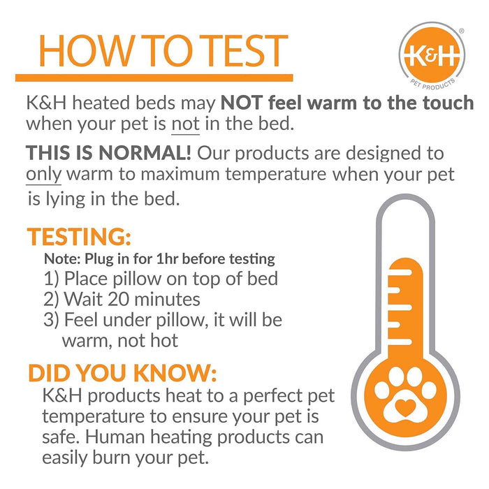 K&H Thermo - Pet Heated Mat for Small Dogs and Cats – Indoor Heated Bed Pad - Jeffers - Home Goods & Gifts > Seasonal Holiday Decor