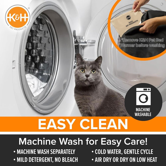 K&H Thermo - Snuggle Cup Bomber Heated Cat Bed – Plush, Indoor, Removable Heater, Machine Washable, Cozy Nesting Bed - Jeffers - Home Goods & Gifts > Seasonal Holiday Decor
