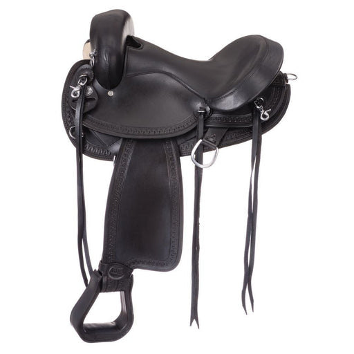 King Series Comfort Gaited Trail Saddle, No Horn - JTI5D - Black - 15" - 1