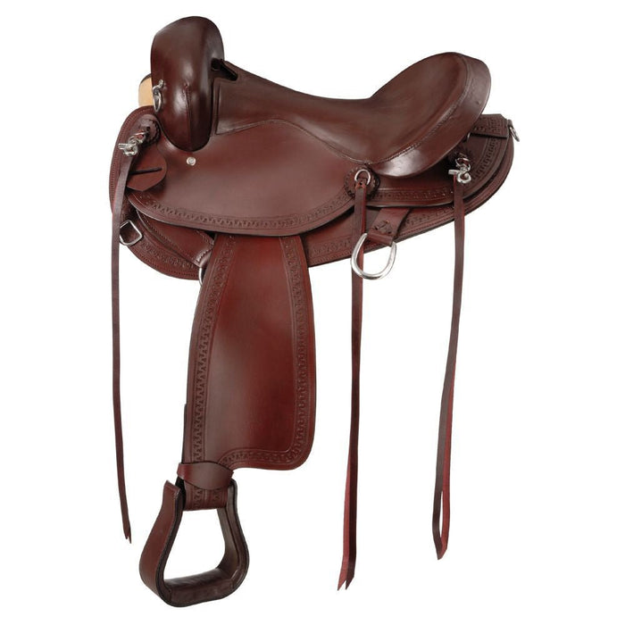 King Series Comfort Gaited Trail Saddle, No Horn - JTI5E - Brown - 15" - 2
