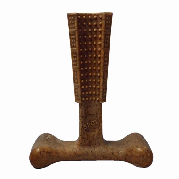 5.75 Wood Fiber T-Bone Pet Dog Chew Toy Size 5.75