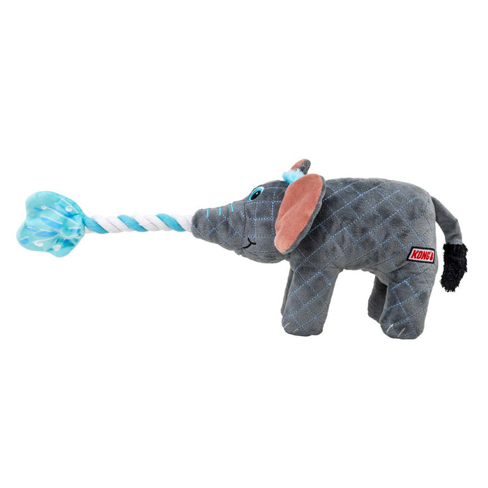 KONG Bendeez™ Plush Dog Toy with Flexible Rope Core & Squeaker - K9ADB - Elephant - Large - 1 ct - 11
