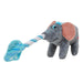 KONG Bendeez™ Plush Dog Toy with Flexible Rope Core & Squeaker - K9ADB - Elephant - Large - 1 ct - 7