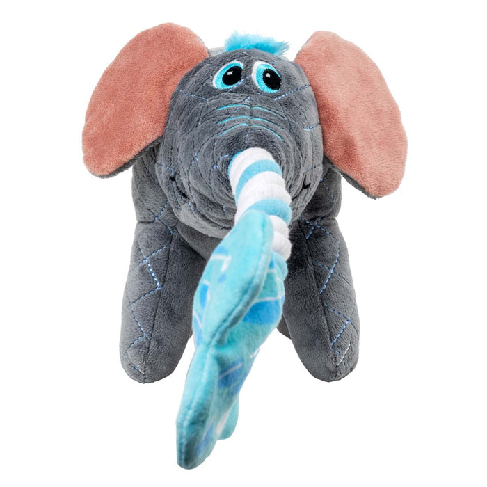 KONG Bendeez™ Plush Dog Toy with Flexible Rope Core & Squeaker - K9ADB - Elephant - Large - 1 ct - 5