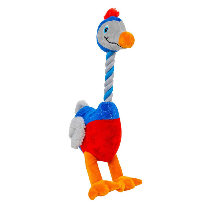 KONG Bendeez™ Plush Dog Toy with Flexible Rope Core & Squeaker - K9ADC - Bird - Large - 1 ct - 21