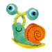 KONG Bendeez™ Plush Dog Toy with Flexible Rope Core & Squeaker - K9ADD - Snail - Large - 1 ct - 25