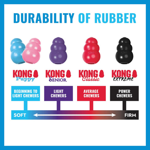 KONG Extreme Ball with Rope, Black, Large - K9MA - 2