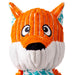 KONG Floppy Knots Plush Dog Toy with Internal Rope & Squeaker - K9ABZ - Fox - XLarge - 1 ct - 9