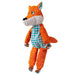 KONG Floppy Knots Plush Dog Toy with Internal Rope & Squeaker - K9ABZ - Fox - XLarge - 1 ct - 11
