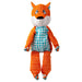 KONG Floppy Knots Plush Dog Toy with Internal Rope & Squeaker - K9ABZ - Fox - XLarge - 1 ct - 6