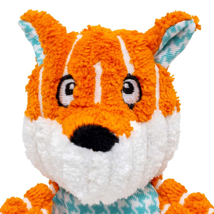 KONG Floppy Knots Plush Dog Toy with Internal Rope & Squeaker - K9AC2 - Fox - XSmall - 1 ct - 20