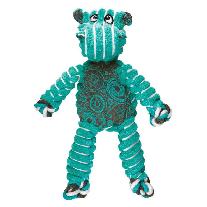 KONG Floppy Knots Plush Dog Toy with Internal Rope & Squeaker - K9AC4 - Bunny - Small/Medium - 1 ct - 31