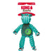 KONG Floppy Knots Plush Dog Toy with Internal Rope & Squeaker - K9AC9 - Green Hippo - Small/Medium - 1 ct - 42