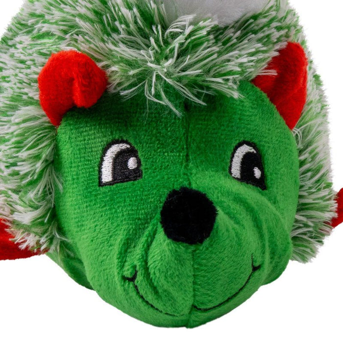 KONG Holiday Comfort Plus HedgeHug Dog Toy with Squeaker, Assorted Colors - K9AAM - Medium - Assorted - 1 ct - 8