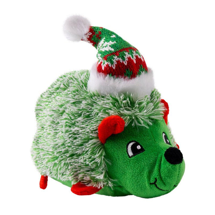 KONG Holiday Comfort Plus HedgeHug Dog Toy with Squeaker, Assorted Colors - K9AAM - Medium - Assorted - 1 ct - 2