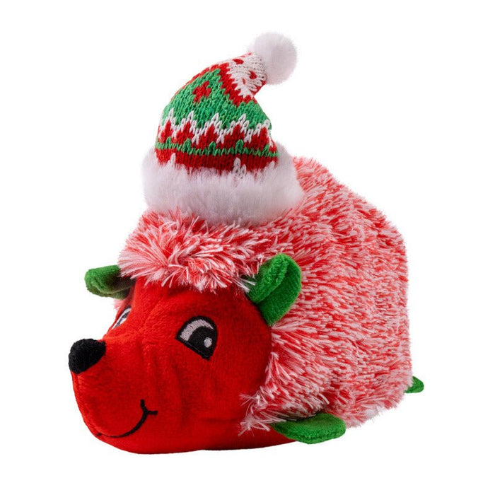 KONG Holiday Comfort Plus HedgeHug Dog Toy with Squeaker, Assorted Colors - K9AAM - Medium - Assorted - 1 ct - 9