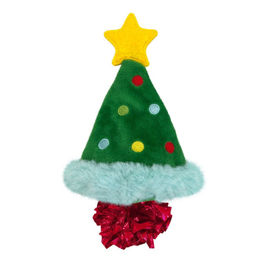 KONG Holiday Crackles Plush Catnip Cat Toys - K9AA4 - Christmas Tree - One Size - 1