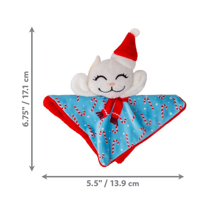 KONG Holiday Crackles Plush Catnip Cat Toys - K9AA5 - Santa Kitty - One Size - 7