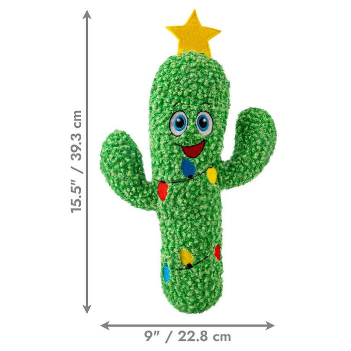 KONG Holiday Kickeroo® Cactus Plush Catnip Crinkle Cat Toy - K9AA6 - Green - One Size - 1 ct - 3