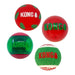 KONG Holiday Occasions Tennis Balls for Dogs, Medium, 4 Pack - K9AAV - Assorted - Medium (2.5"D) - 4 ct - 1